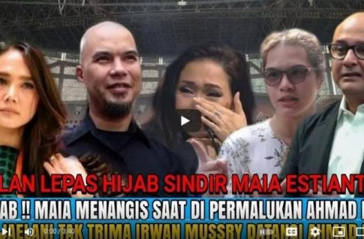 CEK FAKTA Maia Estianty Dipermalukan Ahmad Dhani hingga Nangis (Thumbnail Youtube)