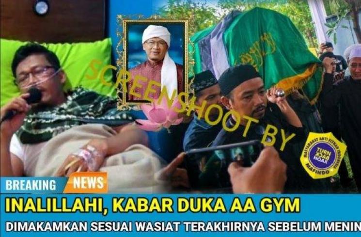 kabar Aa Gym meninggal dunia (YouTube/Berita Seleb)