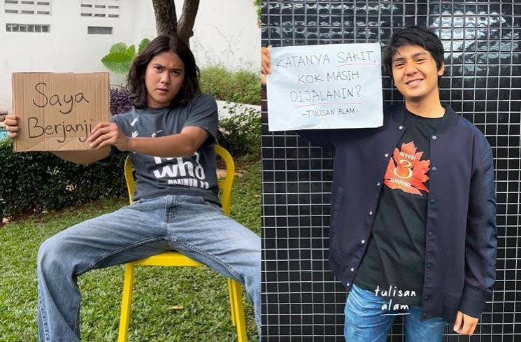 Adu Gaya Iqbaal Ramadhan dan Arbani Yasiz (instagram/@iqbaal.e/@arbaniyasiz)