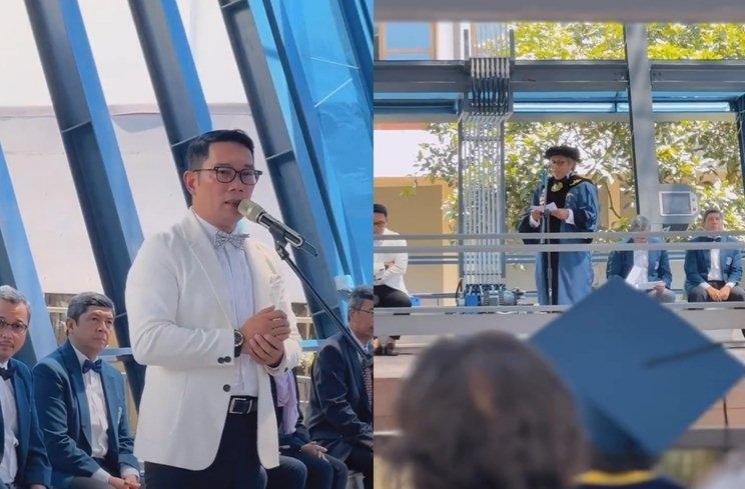 Potret Wisuda Almarhum Eril (Instagram/ridwankamil)
