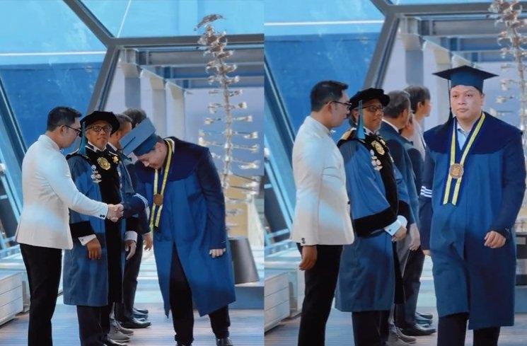 Potret Wisuda Almarhum Eril (Instagram/ridwankamil)