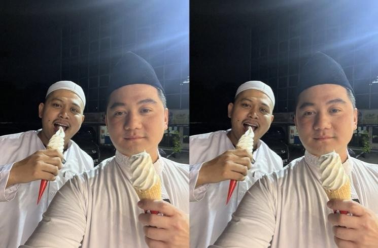 Potret Chef Arnold Pakai Gamis dan Peci (Twitter/ArnoldPoernomo)