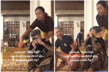 Detik-detik Soimah Kesal Teman Asyik Main HP saat Ngobrol Viral: Kalau Udah Marah, Barbar!