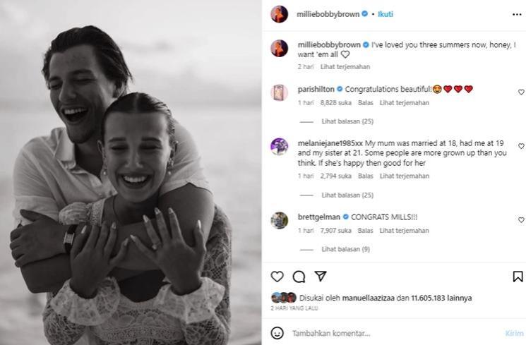 Profil Millie Bobby Brown (instagram/milliebobbybrown)