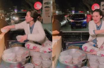 Bagi-Bagi Makanan Naik Mobil Pick Up, Penampilan Ayu Ting Ting Disorot: Gak Pernah Sok Sosialita