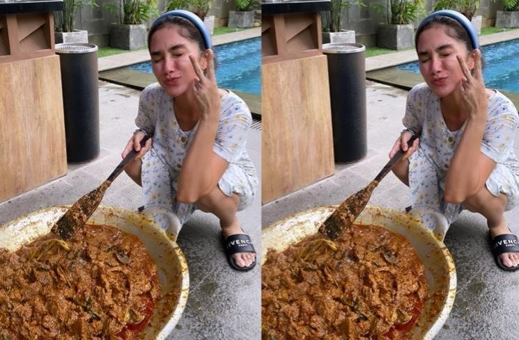 Potret Ussy Sulistiawaty Masak Besar saat Lebaran (instagram/ussypratama)