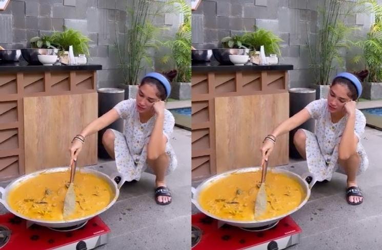 Potret Ussy Sulistiawaty Masak Besar saat Lebaran (instagram/ussypratama)