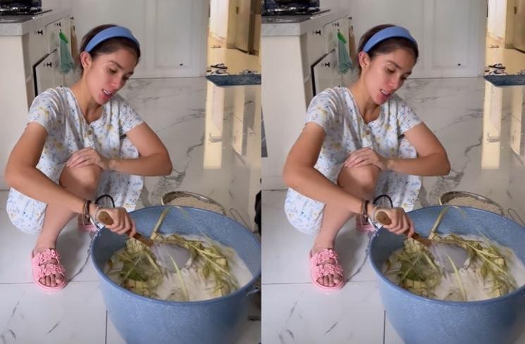 Potret Ussy Sulistiawaty Masak Besar saat Lebaran (instagram/ussypratama)
