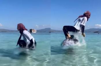 Ganas! Gaya Bercinta Ria Ricis di Laut Bikin Teuku Ryan Girang: Mustahil buat Ditiru