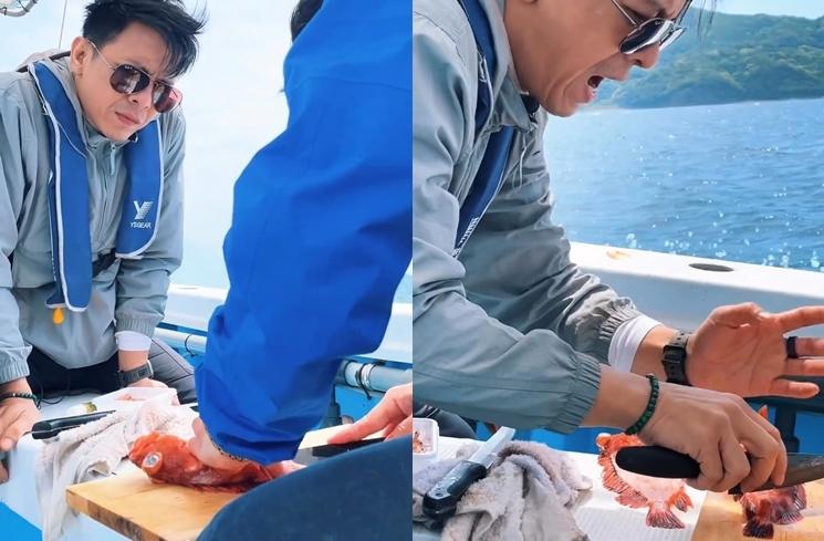 Potret Ariel NOAH Mancing di Laut Jepang (instagram/@arielnoah)