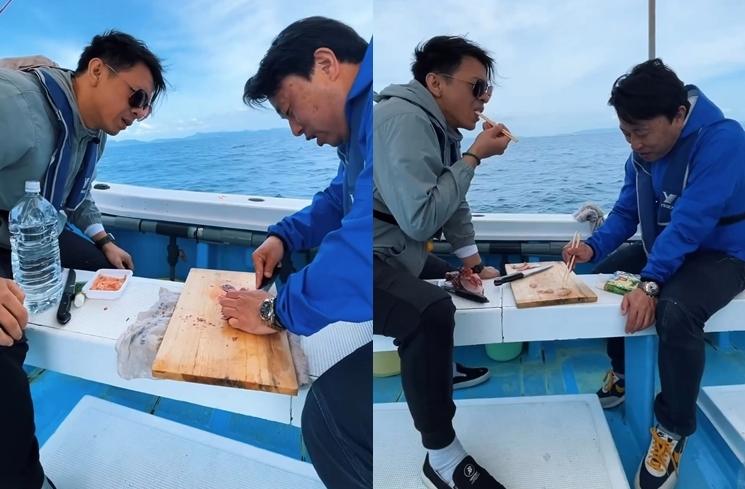 Potret Ariel NOAH Mancing di Laut Jepang (instagram/@arielnoah)