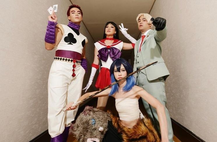 Gaya Seleb Cosplay Anime di Pesta Ultah Geng Aries (instagram/@vidialdiano)