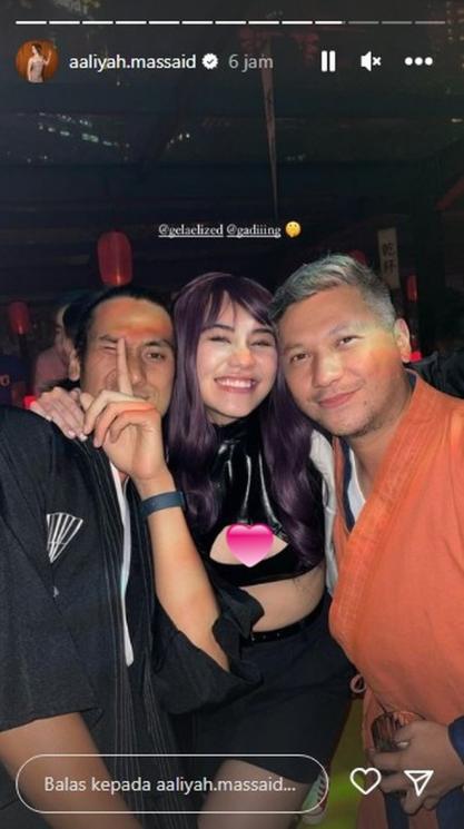 Potret Aaliyah Massaid di Pesta Ultah Geng Aries(Instagram/@aaliyah.massaid)