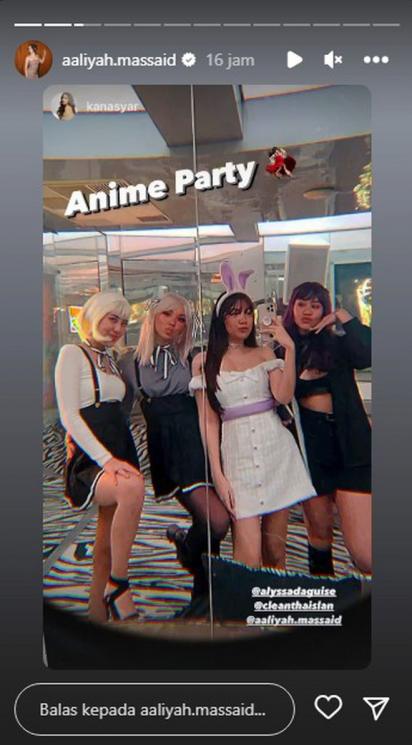 Potret Aaliyah Massaid di Pesta Ultah Geng Aries(Instagram/@aaliyah.massaid)