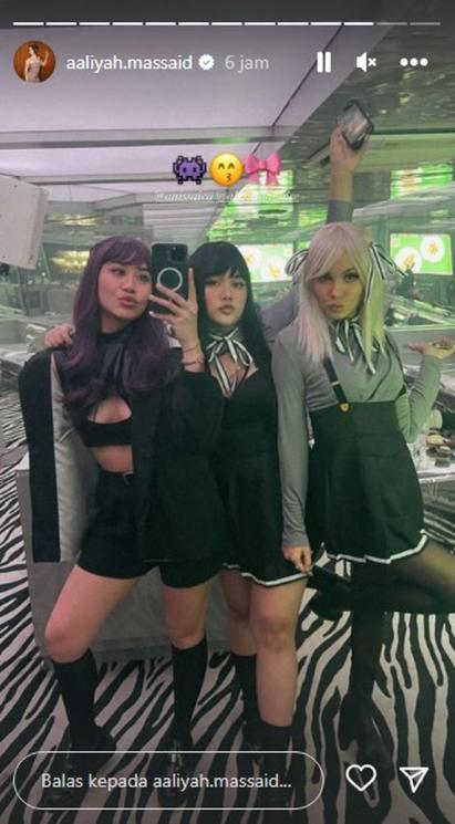 Potret Aaliyah Massaid di Pesta Ultah Geng Aries(Instagram/@aaliyah.massaid)