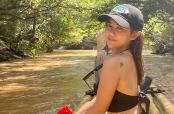 Ziva Magnolya Pamer Foto Asyik Main di Sungai, Tato di Bahu Bikin Salfok