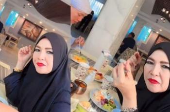Makan di Timur Tengah, Bibir Merah Ibu Ayu Ting Ting Jadi Gunjingan: Ingat Umur