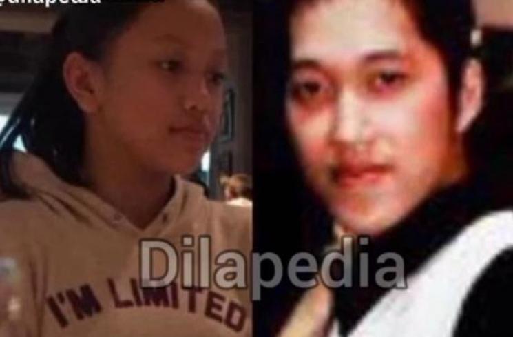 Lolly dan sosok pria yang diduga adalah ayah biologisnya (TikTok/dilapedia)