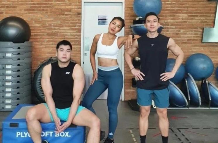 Inge Anugrah dan teman fitness (Instagram/@inge_anugrah)