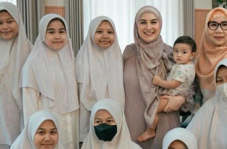 Potret Pengajian Ultah Irish Bella Tanpa Ammar Zoni. (Instagram/_irishbella_)