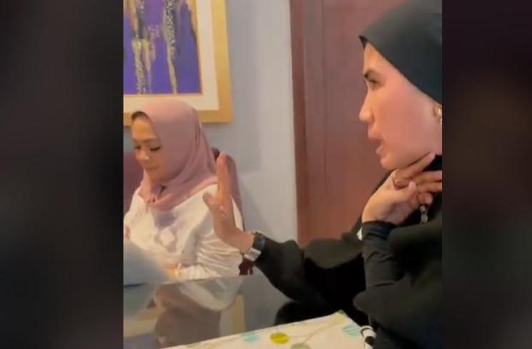 Momen Rayyanza Ngobrol Pakai Bahasa Sunda dengan Nicky Astria. (TikTok/rieta_amilia)