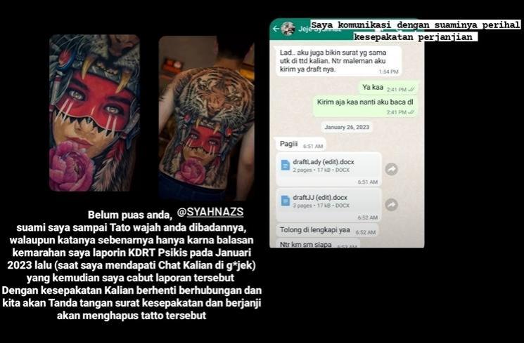 Bukti Dugaan Perselingkuhan Syahnaz dan Rendy Kjaernett (instagram/@ladynayoan)