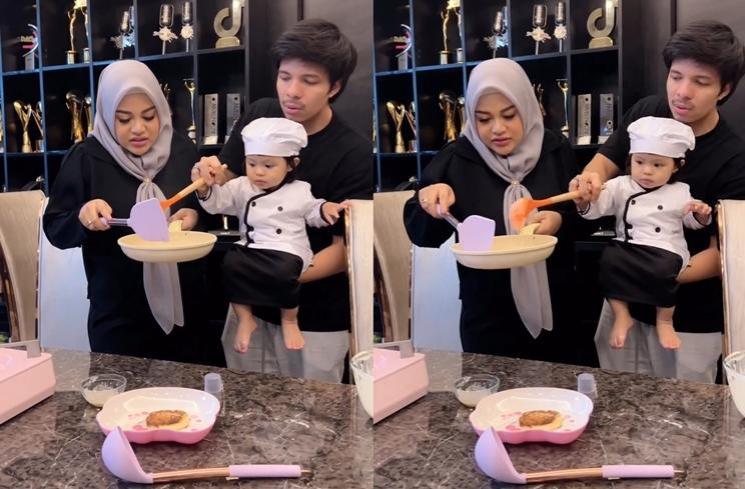 Potret Ameena Jadi Koki Cilik (instagram/@attahalilintar)