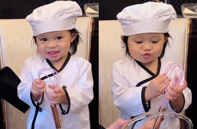 Potret Ameena Jadi Koki Cilik (instagram/@attahalilintar)