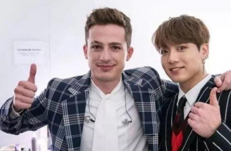 Charlie Puth dan Jungkook BTS (Soompi)