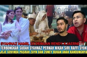 CEK FAKTA: Jeje Govinda Sakit Hati! Syahnaz Sadiqah Nikah Siri dengan Rendy Kjaernett Demi Nafsu