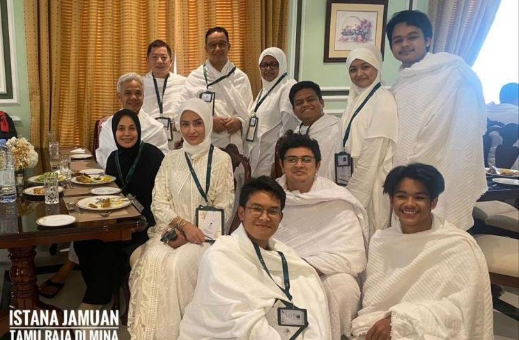 Anies Baswedan, Ganjar Pranowo, dan Ustaz Yusuf Mansur. (Instagram/yusufmansurnew)