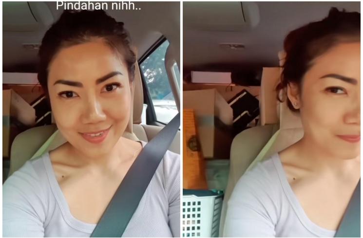 Inge Anugrah pindahan dari rumah Ari Wibowo (TikTok/@ingeanugrah)