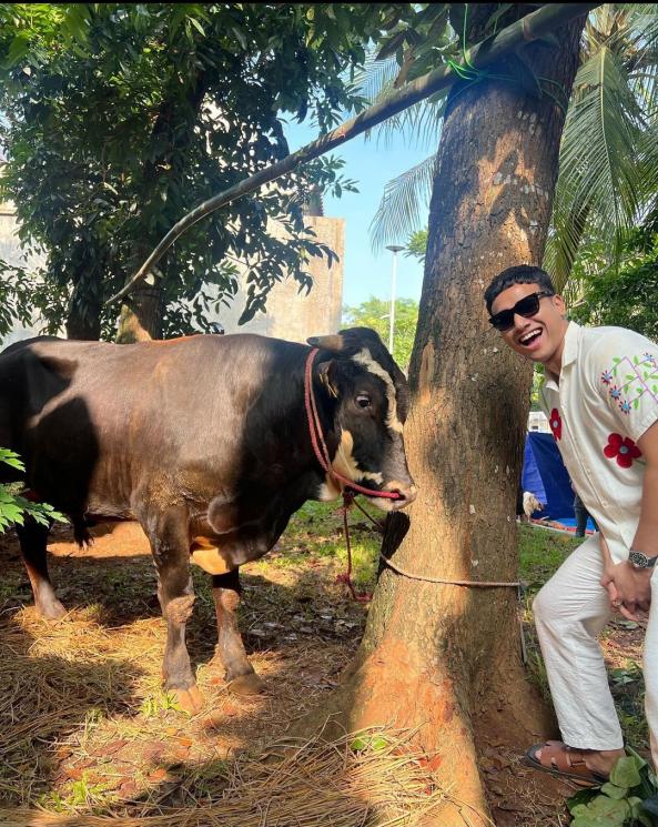 Seleb Menyembelih Sapi di Idul Adha 2023(Instagram/@fadlyfsl_)