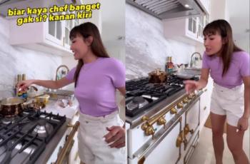 Ayu Dewi Kebingungan Cara Pakai Kompor di Dapur Barunya: Kompornya Kemahalan Buat Bikin Mie Telor