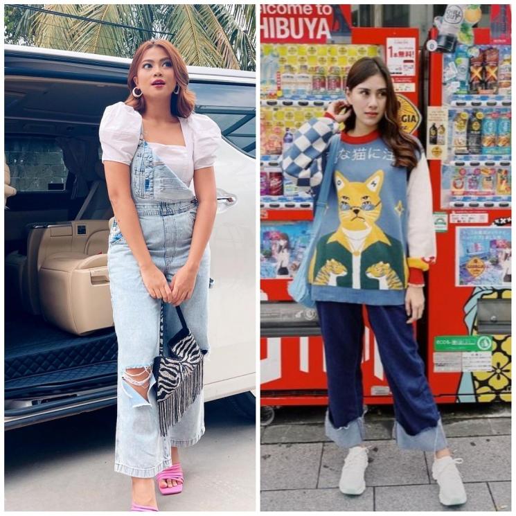 Adu Gaya Hanum Mega Vs Syahnaz Sadiqah(Instagram/@real.hanummegaa/@syahnaz)