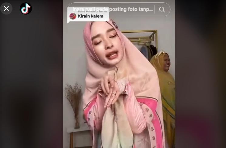 Momen Inara Rusli Live Tiktok Banjir Hujatan (TikTok/@imalaura18)