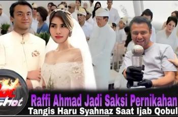 CEK FAKTA: Syahnaz dan Rendy Kjaernett Nekat Menikah, Raffi Ahmad Jadi Saksi, Benarkah?