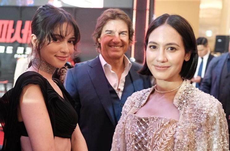 Potret Pevita Pearce di premiere Mission Impossible 7 (Instagram/@pevpearce)