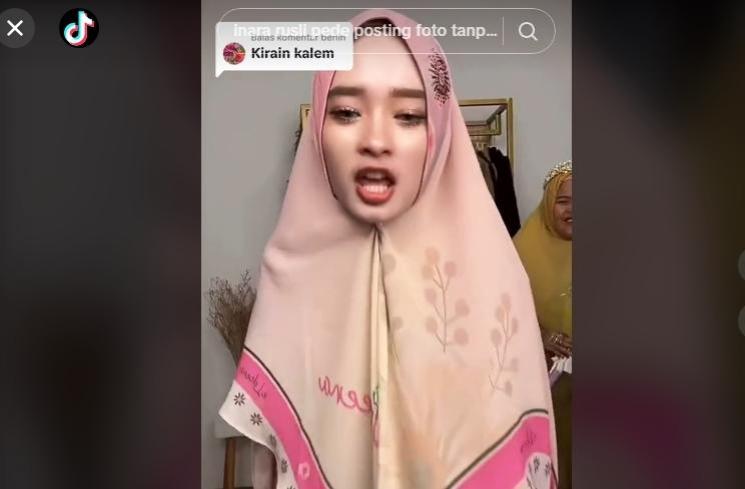 Momen Inara Rusli Live Tiktok Banjir Hujatan (TikTok/@imalaura18)