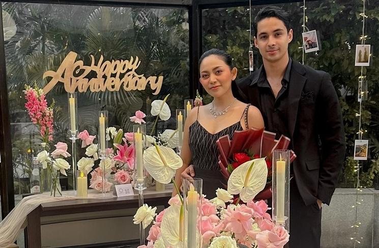 Potret Rachel Vennya dan Salim Nauderer rayakan anniversary (Instagram/@rachelvennya)
