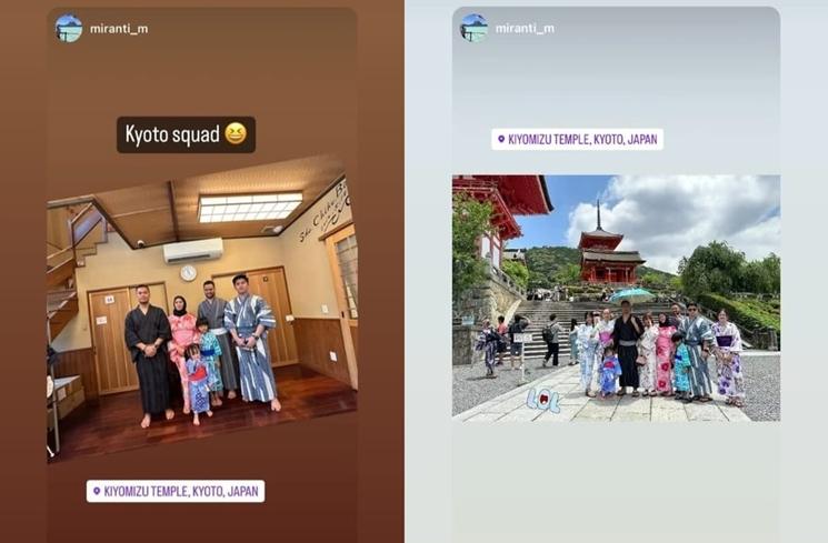 Potret liburan Zaskia Gotik di Jepang (Instagram/@miranti_m)
