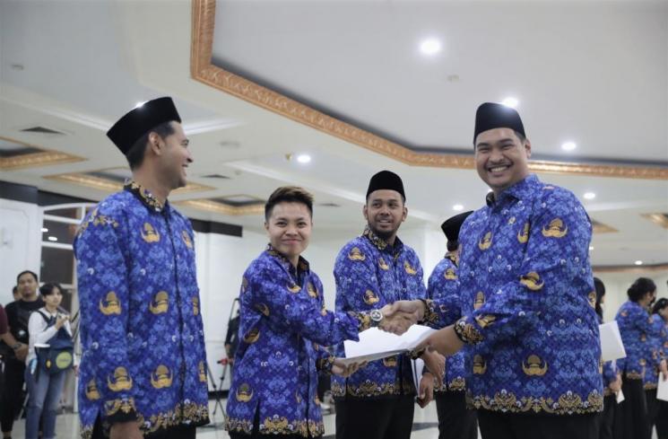 Potret Anthony Ginting, Jonathan Christie, dan Atlet Badminton Diangkat Jadi PNS. (Instagram/@badmintan.ina)