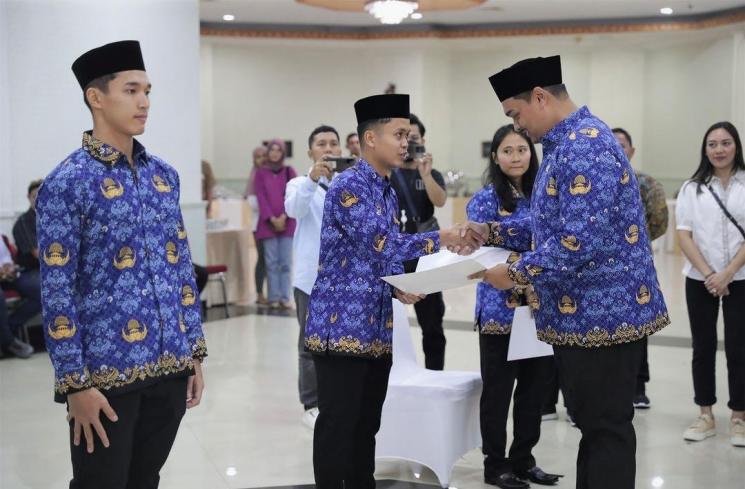 Potret Anthony Ginting, Jonathan Christie, dan Atlet Badminton Diangkat Jadi PNS. (Instagram/@badmintan.ina)
