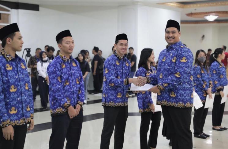 Potret Anthony Ginting, Jonathan Christie, dan Atlet Badminton Diangkat Jadi PNS. (Instagram/@badmintan.ina)