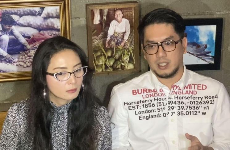 Della Puspita dan suaminya, Arman Wosi. (MataMata.com/Adiyoga P)
