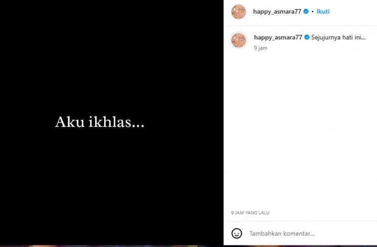 Unggahan Happy Asmara (instagram/happy_asmara77)