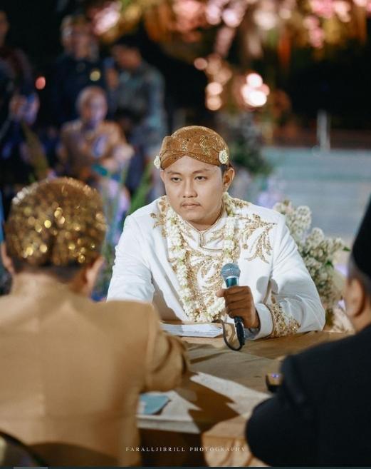 Potret Akad Nikah Denny Caknan dan Bella Bonita.