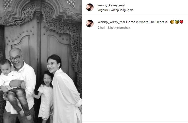 Potret suami Wenny Ariani dan Kekey (Instagram/@wenny_kekey_real)
