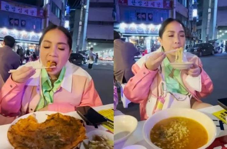 Potret Nagita Slavina Jajan Kaki Lima (YouTube/Rans Entertainment)