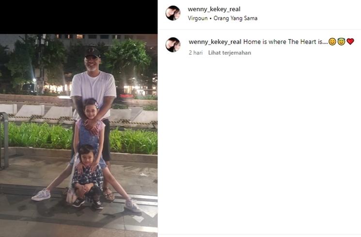 Potret suami Wenny Ariani dan Kekey (Instagram/@wenny_kekey_real)